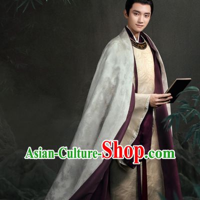China Ancient Imperial Emperor Garment Costumes TV Drama The Legend of Zhuohua Royal Lord Liu Chen Outfit