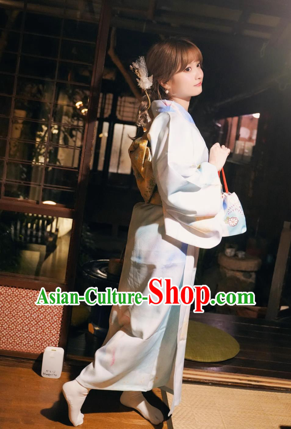 Japanese Kimono Women Gradient Printed Formal Dress Japanese Kimono Women Gradient Printed Formal Dress