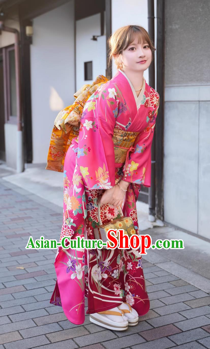 Japanese Traditional Kimono Ceremony Formal Dress Large Shocksleeves Costume Japanese Traditional Kimono Ceremony Formal Dress Large Shocksleeves Costume