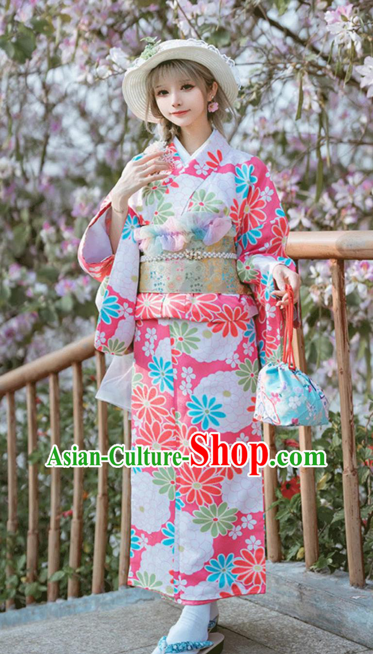 Japanese Kimono Women Traditional Costume Printed Kimono Japanese Kimono Women Traditional Costume Printed Kimono