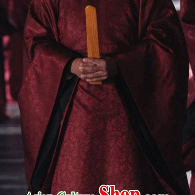 China Ancient Minister Garment Costumes TV Drama The Legend of Zhuohua Official Robe
