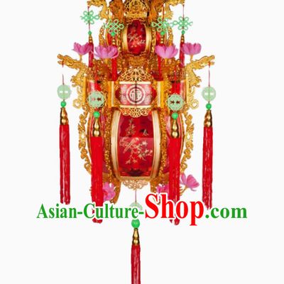 Chinese Rotating Lamp Traditional New Year Lantern Handmade Palace Lantern