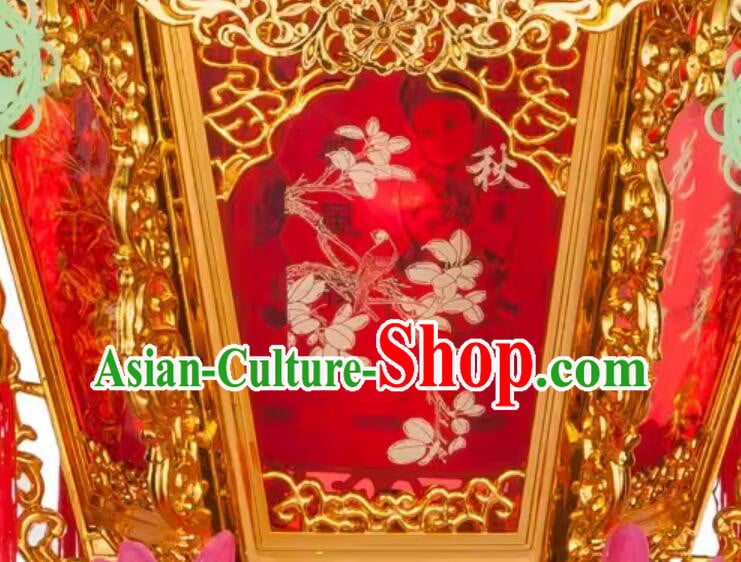 Chinese Handmade Palace Lantern Rotating Lamp Traditional New Year Lantern Chinese Handmade Palace Lantern Rotating Lamp Traditional New Year Lantern