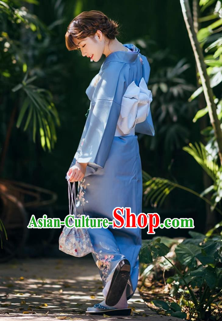 Girl Japanese Bathrobe Gentle Retro Japanese Improved Morandi Kimono Girl Japanese Bathrobe Gentle Retro Japanese Improved Morandi Kimono
