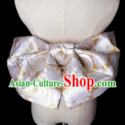 Japanese Kimono Waistband Bathrobe Waistband Woven Brocade Belt Bowknot Waistband