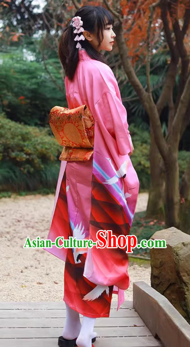 Japanese Kimono Women Traditional Japanese Furisode Kimono Set Japanese Kimono Women Traditional Japanese Furisode Kimono Set