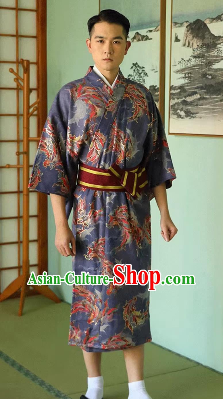 Japanese Kimono Male Samurai Kimono Traditional Japanese COS Suit Japanese Kimono Male Samurai Kimono Traditional Japanese COS Suit