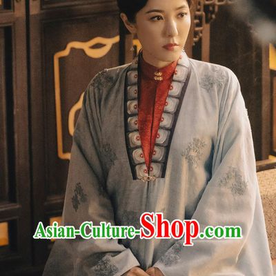 Chinese Ancient Ming Dynasty Woman Costumes Historical TV Series Ripe Town Actress Lin Si Niang Clothing