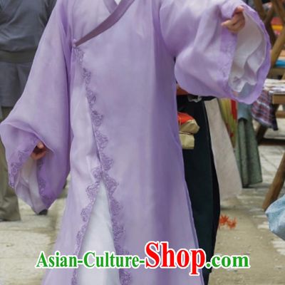 TV Series Jun Jiu Ling Noble Childe Fang Cheng Yu Purple Robes Chinese Ancient Scholar Costumes