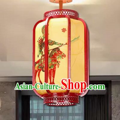 25cm Sheepskin Lantern Custom Red Chandelier Antique Chinese Style Handmade Palace Lantern