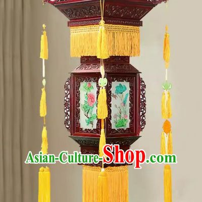 110cm Forbidden City Antique Fully Carved Chinese Style Solid Wood Palace Lantern Palace Temple Film And Television City Classical Chinese Style Courtyard Chandelier