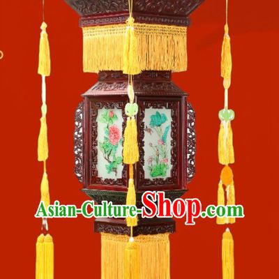 110cm Forbidden City Antique Fully Carved Chinese Style Solid Wood Palace Lantern Palace Temple Film And Television City Classical Chinese Style Courtyard Chandelier