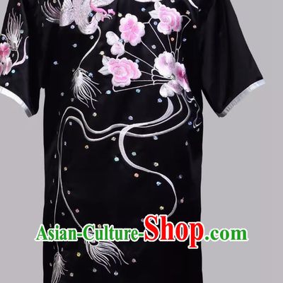 Martial Arts Embroidered Phoenix Fan Training Suit Women Changquan Nanquan Colorful Uniform Kung Fu Competition Suit