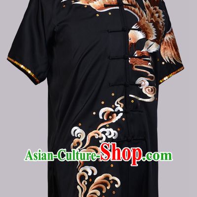 Martial Arts Embroidered Eagle Martial Arts Uniform Colorful Uniform Competition Performance Athletic Changquan Nanquan Physical Examination Uniform