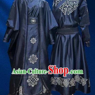 Robe Ethnic Performance Wedding For Male And Female Couple Costumes Complete Set