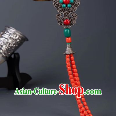 Ethnic Mongolian Necklaces Jewelry Exotic Clothing Hangings Handmade Creative Beads Clothing And Accessories