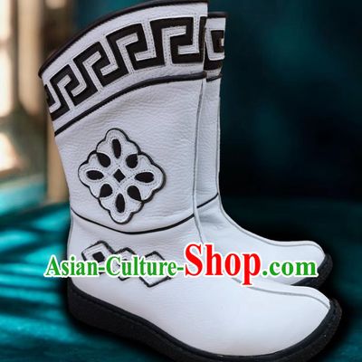 Children Mongolian Boots Autumn And Winter Ethnic Style Leather Boots Genuine Leather Martin Boots For Boys And Girls Dance Performance Boots