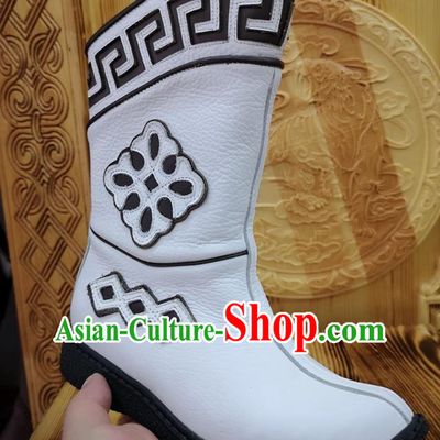 Children Mongolian Boots Autumn And Winter Ethnic Style Leather Boots Genuine Leather Martin Boots For Boys And Girls Dance Performance Boots