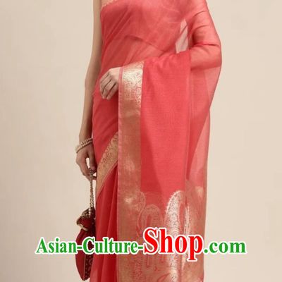Indian Sari National Solid Color Wrap Skirt Sari