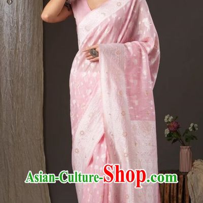 Jacquard Hot Stamping Indian Saree National Ladies Wrap Skirt Sari