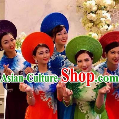 Vietnamese Ao Dai Hat Headband Performance Clothing And Headwear