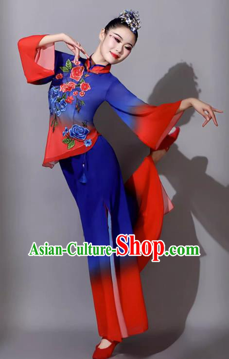 Yangko Costume Classical Dance Clothing Performance Costume Female Fan Dance Outfit Yangko Costume Classical Dance Clothing Performance Costume Female Fan Dance Outfit