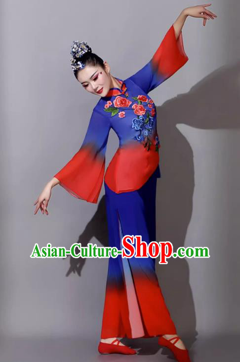 Yangko Costume Classical Dance Clothing Performance Costume Female Fan Dance Outfit Yangko Costume Classical Dance Clothing Performance Costume Female Fan Dance Outfit