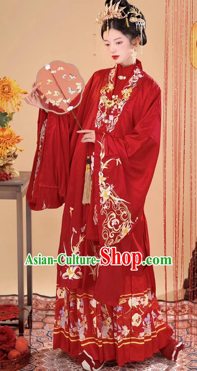 Chinese Traditional Wedding Clothing Woman Hanfu Red Dress Ancient Empress Costumes Chinese Traditional Wedding Clothing Woman Hanfu Red Dress Ancient Empress Costumes