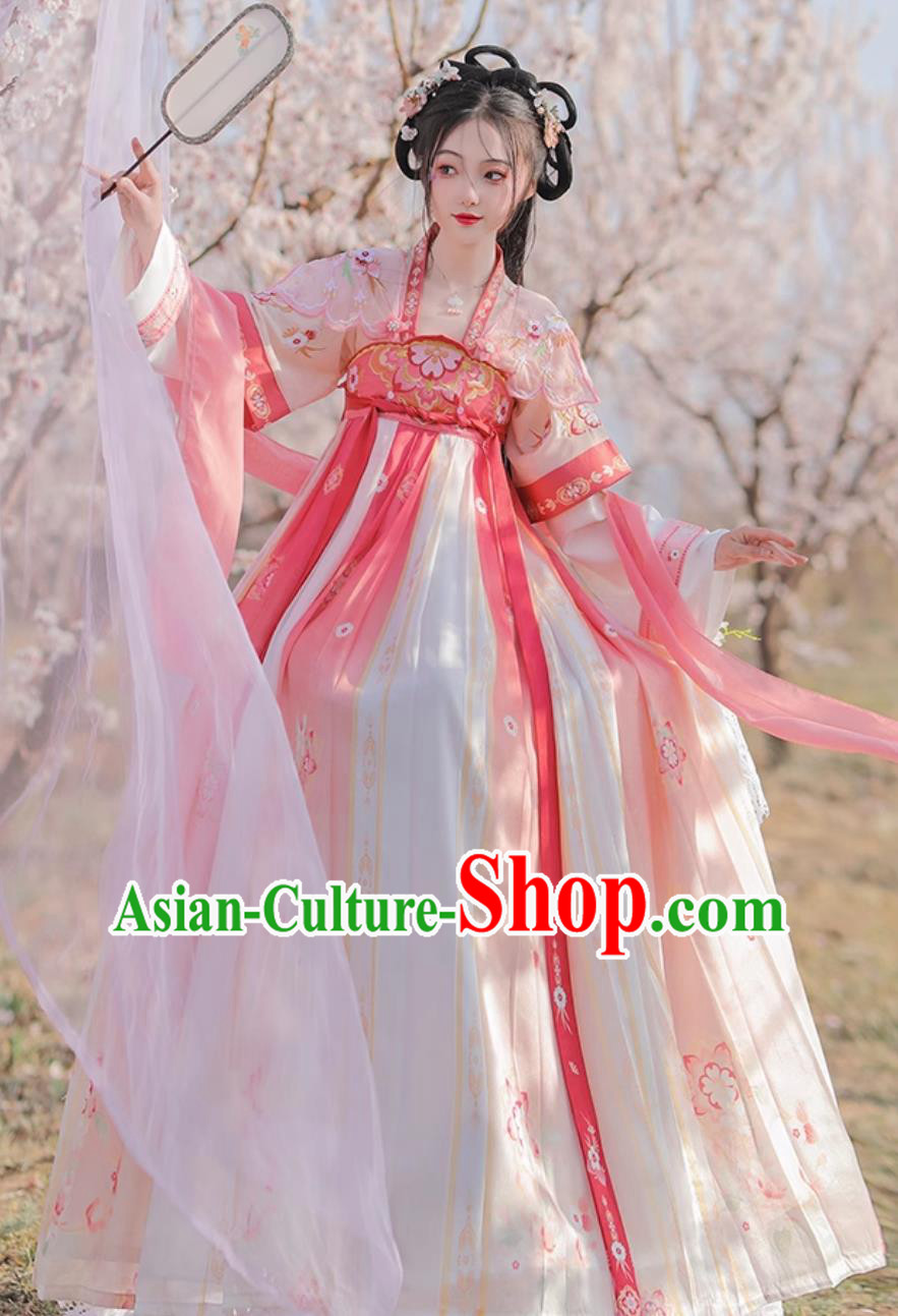 Chinese Traditional Clothing Woman Pink Hanfu Dresses Ancient Palace Princess Costumes Chinese Traditional Clothing Woman Pink Hanfu Dresses Ancient Palace Princess Costumes