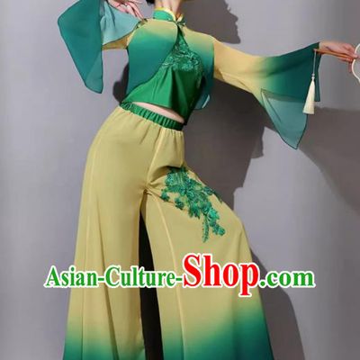Yangge Dance Performance Costume For Women Chinese Jiaozhou Yangge Fan Dance Costume