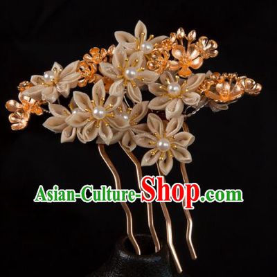 Hanfu Hairpin China Ancient Tang Dynasty Headwear Floral Hair Jewelry