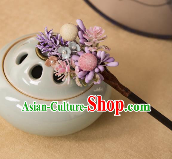 China Hanfu Hair Jewelry Ancient Song Dynasty Young Lady Headpiece Handmade Qipao Hairpin