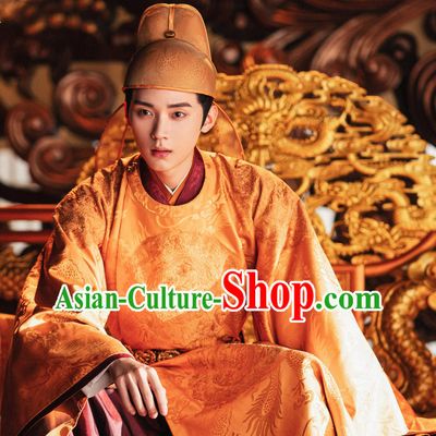 TV Drama The Legend of Zhuohua Emperor Liu Chen Robes China Ancient Royal Lord Garment Costumes