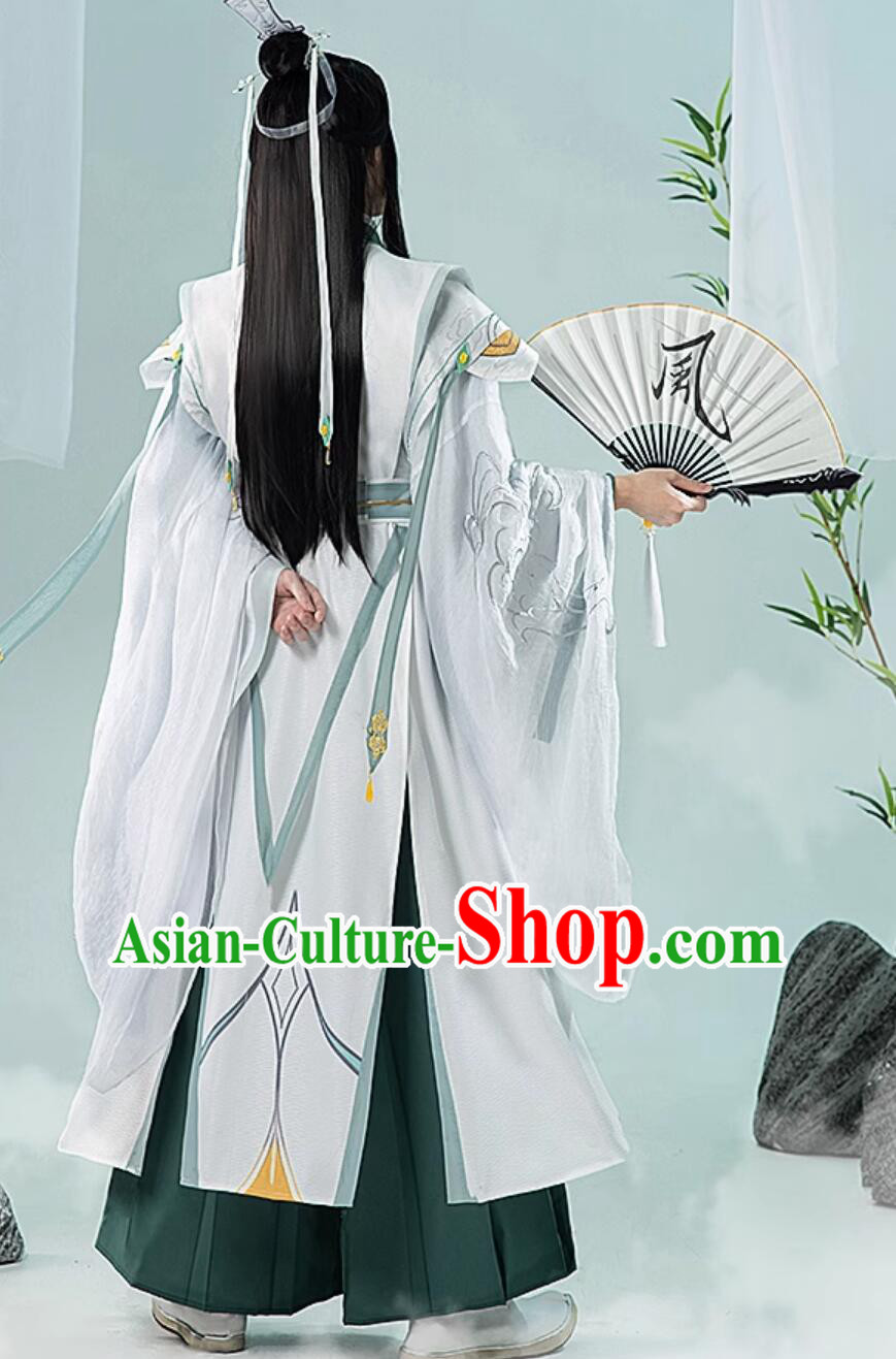Ancient Chinese Super Hero Costumes Comic Heaven Official Blessing Shi Qing Xuan Male Outfit Ancient Chinese Super Hero Costumes Comic Heaven Official Blessing Shi Qing Xuan Male Outfit