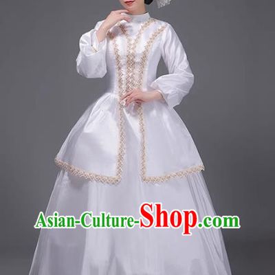European Medieval Court Dress Baroque Period Retro Aristocratic Princess Costume Runway Drama Clothing