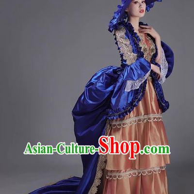 European Court Dress British Medieval Rococo Princess Costume Retro Style Runway Drama Clothing