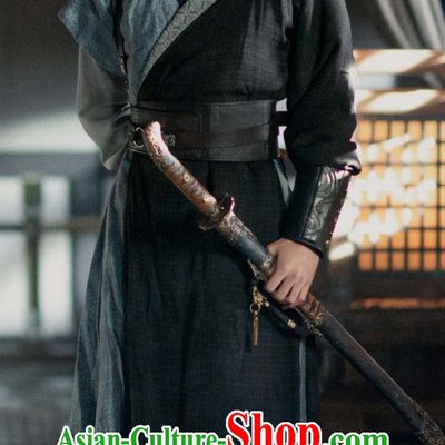 China Ancient Young Hero Costumes TV Drama The Legend of Zhuohua Bodyguard Zhi Mo Outfit