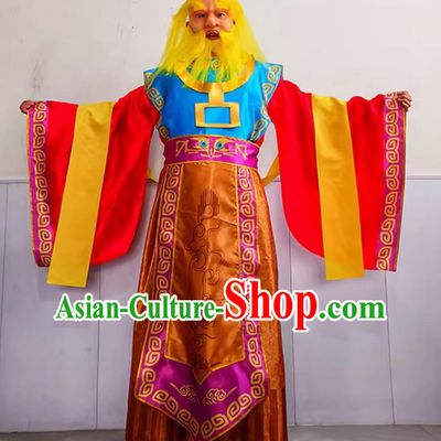 China Drama Journey to the West Dragon King of the South Sea Ao Qin Costumes Halloween Cosplay Clothing