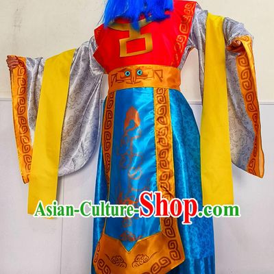 China Cosplay Clothing Journey to the North Dragon King of the Western Sea Ao Shun Costumes