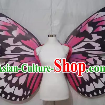 Deluxe Model Show Pink Wings Handmade Butterfly Prop Top Stage Show Butterfly Wings