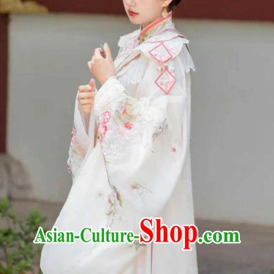 Traditional Hanfu Noble Woman Clothing Ancient Chinese Ming Dynasty Imperial Concubine Costumes White Dress Online Buy