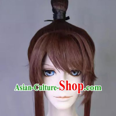 Code Name Iris Mobile Game Female Protagonist Cosplay Hair Bun Guangling Prince Hairstyle Wig Ancient Swordsman Headdress