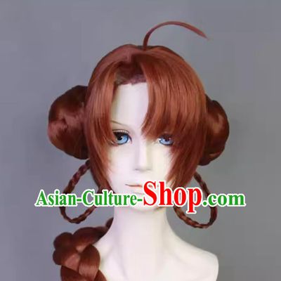 Code Name Yuan Mobile Game Sun Shangxiang Cosplay Wig Ancient Princess Hairpiece