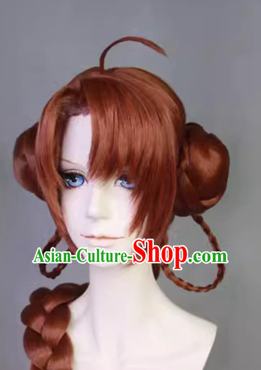 Code Name Yuan Mobile Game Sun Shangxiang Cosplay Wig Ancient Princess Hairpiece Code Name Yuan Mobile Game Sun Shangxiang Cosplay Wig Ancient Princess Hairpiece