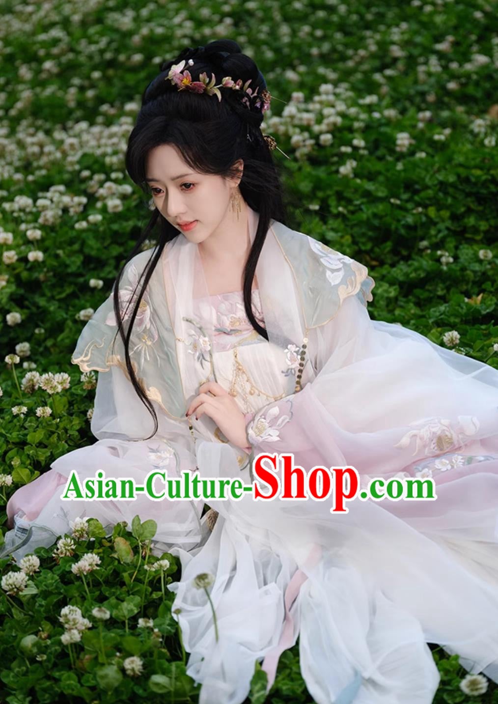 China Flower Fairy Clothing Ancient Chinese Female Costume Traditional Tang Dynasty Princess Hanfu China Flower Fairy Clothing Ancient Chinese Female Costume Traditional Tang Dynasty Princess Hanfu
