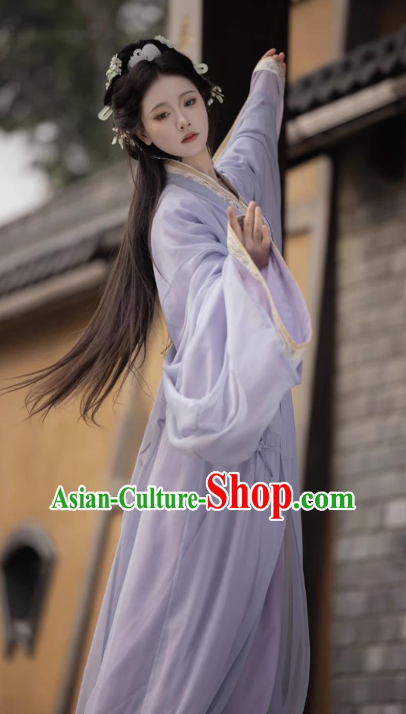 Ancient Chinese Princess Costumes Traditional Purple Warring States Robe China Woman Hanfu Clothing Ancient Chinese Princess Costumes Traditional Purple Warring States Robe China Woman Hanfu Clothing