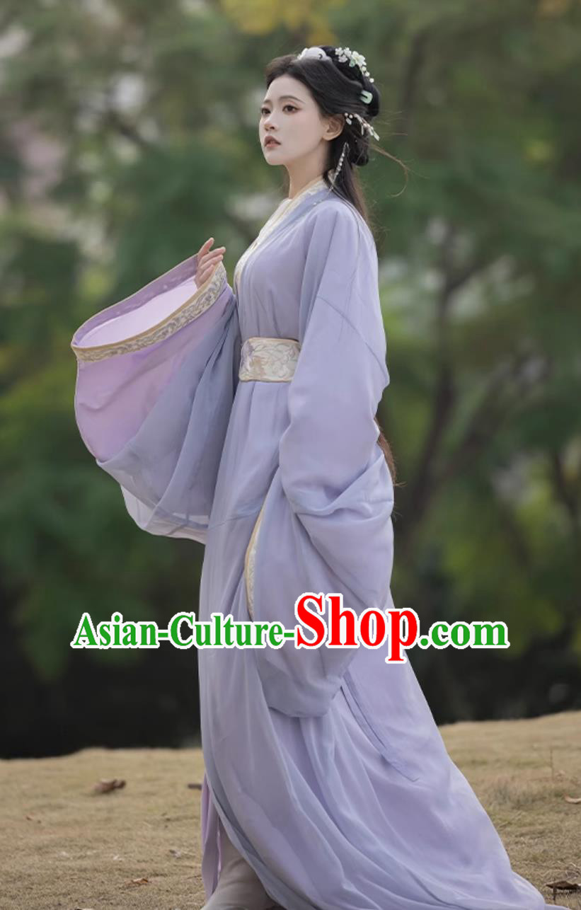 Ancient Chinese Princess Costumes Traditional Purple Warring States Robe China Woman Hanfu Clothing Ancient Chinese Princess Costumes Traditional Purple Warring States Robe China Woman Hanfu Clothing