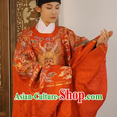 China Wedding Clothing Ancient Chinese Groom Costume Traditional Ming Dynasty Official Robe