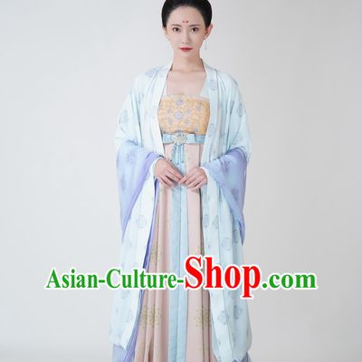 Chinese TV Series The Promise of Chang An He Lan Wan Yin Hanfu Dress Ancient China Imperial Consort Garment Costumes