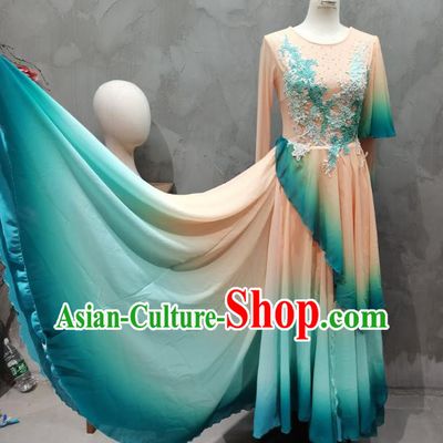 Female Classical Dance Costume Zui Qing Bo Dance Clothing China Dahlia Classical Dance Dress
